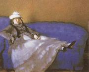 Edouard Manet Madame Manet on a Divan Spain oil painting artist